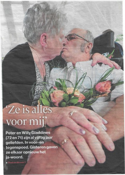Peter Gladdines in de krant 1