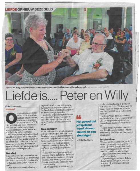 Peter Gladdines in de krant 2