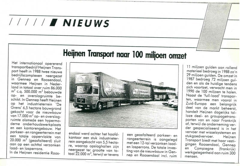 Heynen Transport Omzet