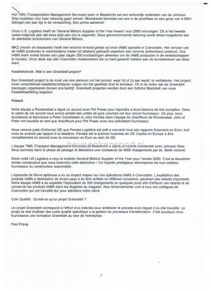 Penske logistics newsletter blz.2