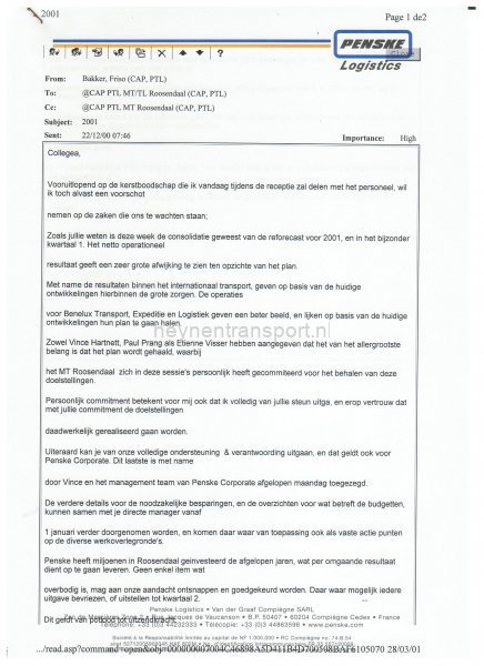 penske logistics mail