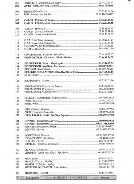 telefoonlijst van kantoor Compiegne1