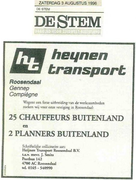Heynen Transport de Stem