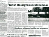 Franse Stakingen Krantartikel