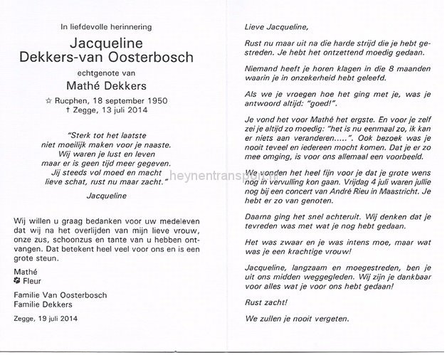 Prentje Jacqueline Dekkers
