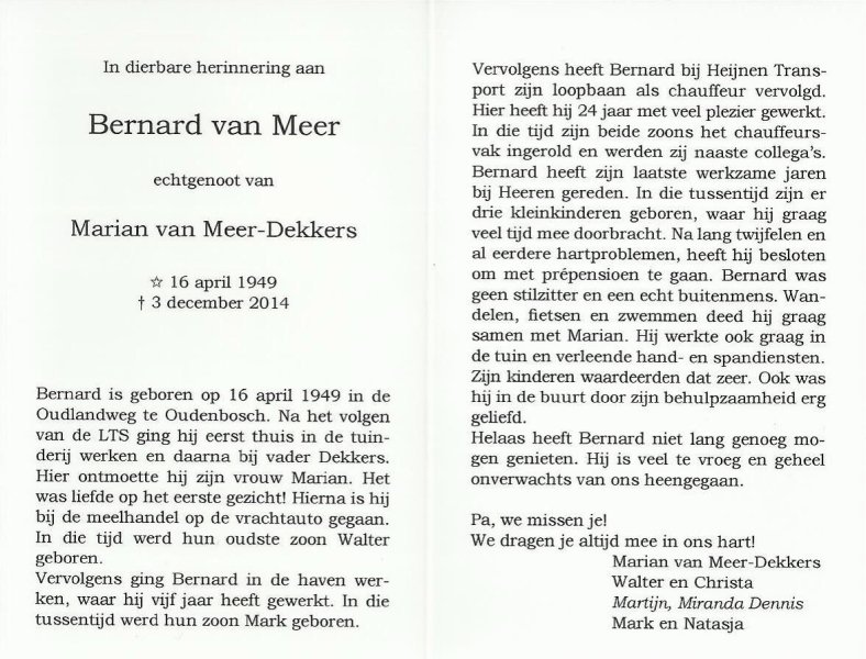bidprentje-Ben-van-Meer