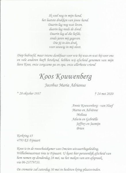 rouwkaart-Ko-Kouwenberg